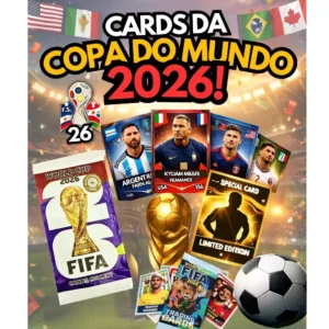 200 Cards Copa do mundo 2026 = 50 pacotinhos com 4