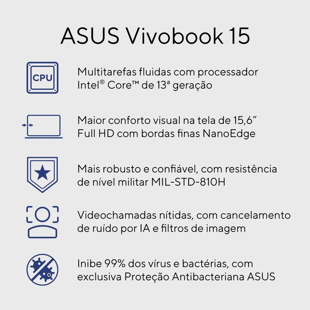 Notebook ASUS Vivobook 15 X1504VA-NJ1726