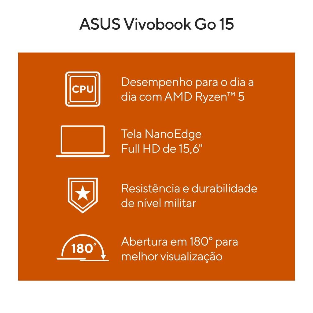 Notebook ASUS Vivobook Go 15 E1504FA